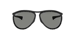 Ray-Ban 0RB2219 Gafas, Wrinkled Black ON Black, 59 Unisex