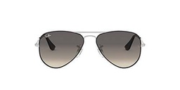 Ray-Ban 0RJ9506S Gafas de Sol, Silver On Top Black, 50 Unisex