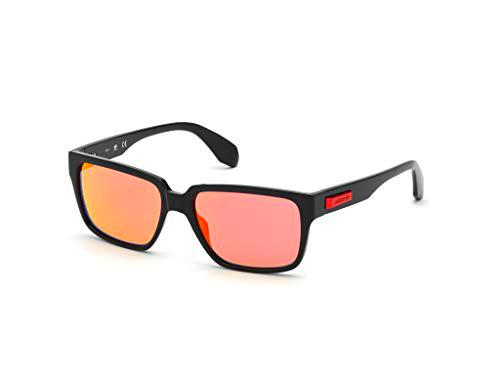 adidas OR0013 Gafas, Shiny Black/Bordeaux Mirror, 55 para Hombre