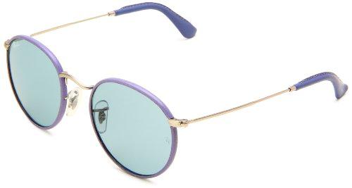 Ray-Ban RB3475Q0196250 Gafas, Matte Silver/Blue Leather