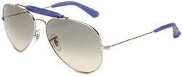 Ray-Ban RB3422Q1083258 Gafas, Plateado/Lila, 58 Unisex Adulto