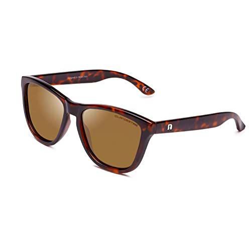 CLANDESTINE Model Habana Brown - Gafas de Sol de Nylon HD para Hombre &amp; Mujer