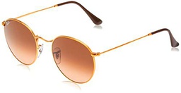 Ray-Ban Round Metal Gafas De Sol, Marron (Pink/Brown Gradient), 50 Unisex