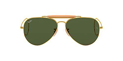 Ray-Ban Outdoorsman Oro-Verde Clásica G-15- Gafas de sol para hombre