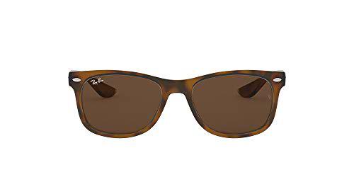 Ray-ban Junior RJ9052S Gafas de Sol, Rectangulares Unisex Niños, Marrón, 49