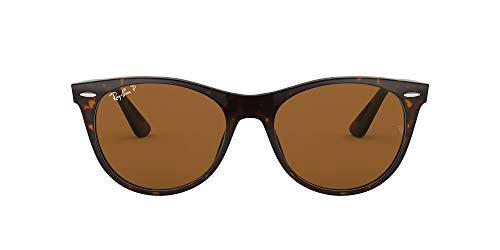 Ray-Ban 0RB2185 Gafas de Sol, Striped Havana, 52 Unisex