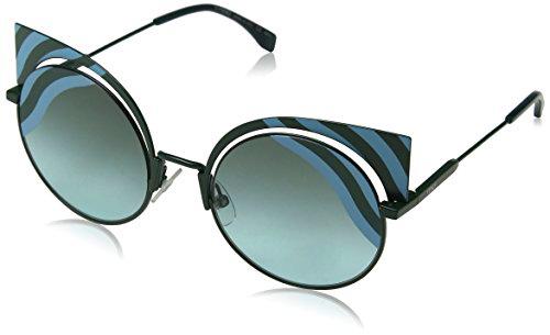 FENDI FF 0215/S Eq Gafas de sol, Azul (Mattblueegrn/Green Aqua)