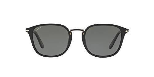 Persol 0Po3186S 95/58 53 Gafas de sol, Negro (Black/Greenpolarized), Hombre