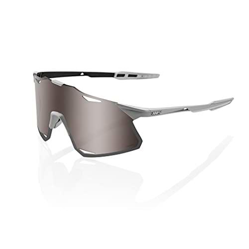 100% HYPERCRAFT-Matte Stone Grey-Hiper Silver Mirror Lens