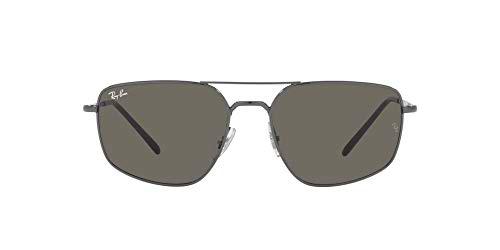 Ray-Ban 0RB3666 Gafas, Gunmetal, 56 Unisex Adulto