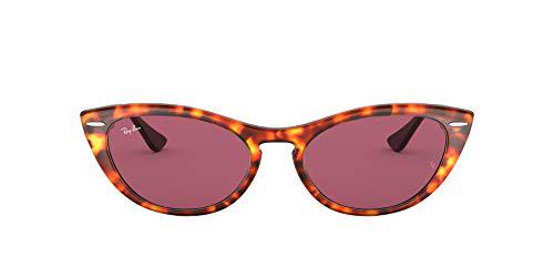 Ray-Ban 0RB4314N Gafas de Sol, Havana Red, 53 para Mujer