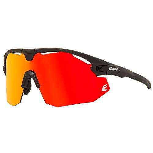 EASSUN Gafas de Ciclismo Giant, Solares Cat 2, Antideslizantes y Ajustables con Sistema de Ventilación