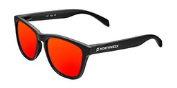 NORTHWEEK Regular FLAKA Gafas, Negro - Rojo, Adulto Unisex Adulto