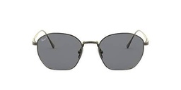 Persol 0PO5004ST Gafas, Ruthenium/Grey, 50 Unisex Adulto