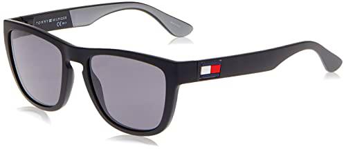 Tommy Hilfiger TH 1557/S, Gafas de Sol Hombre, Negro y Gris, 52