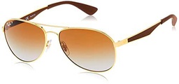 Ray-Ban 0RB3549 Gafas de Sol, Gold, 61 para Hombre