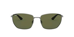 Ray-Ban RB3653 Gafas, Gunmetal, Gris, 60 Unisex Adulto