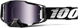 Ride100percent ARMEGA Goggle Black Silver Flash Mirror Lens