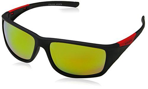 Eyelevel Asteroid Gafas de sol, Negro (Black/red/Yellow Mirror)