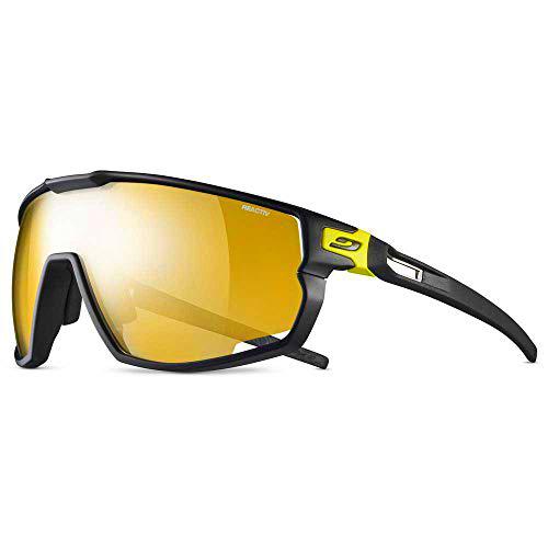 Julbo Rush Gafas, Unisex Adulto, Negro/Amarillo, Talla única