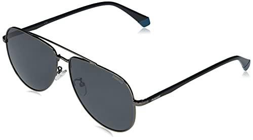 Polaroid 2105/g/s Sunglasses, V81/M9 DKRUTH Black, 62 Mens