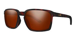 Wiley X Alfa Gafas De Sol, Marrón Havana Mate, One Size Unisex