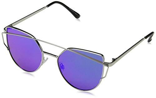 Eyelevel Erin Gafas de sol, Plateado (Silver/Blu Mirror)