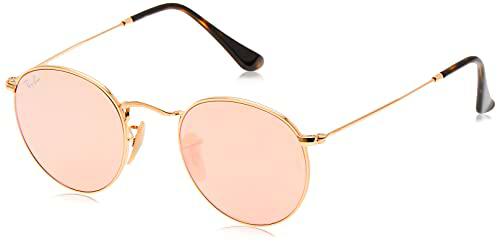 Ray-Ban Round Metal Gafas De Sol, Oro (Copper Flash)