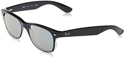 Ray-Ban 0RB2132 Gafas de Sol, Black/Transparente, 51 para Hombre