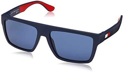 Tommy Hilfiger 1605/s, Gafas de Sol Hombre, Matte Blue Blue, 56