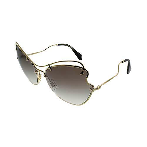 Miu Miu 0MU56RS ZVN0A7 61 Gafas de Sol, Dorado (Pale Gold/Grey), Mujer