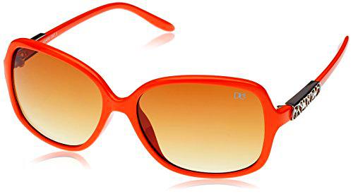 Dice - Gafas de Sol para Mujer Naranja Shiny Solid Dark