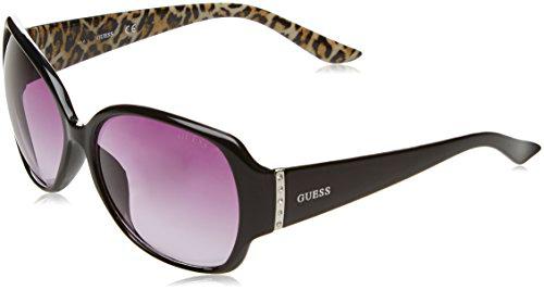 Guess GF0284_01B Gafas de Sol, Negro (Nero/leopardato)