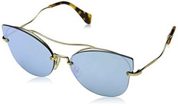 Miu Miu 0MU52SS ZVN5Q0 62 Gafas de Sol, Dorado (Pale Gold/Blue White), Mujer