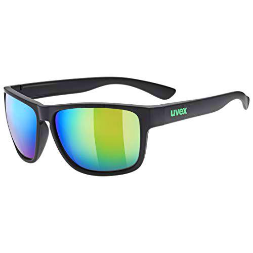 Uvex lgl 36 CV Gafas de Sol, Adultos Unisex, Black Mat/Green, One Size