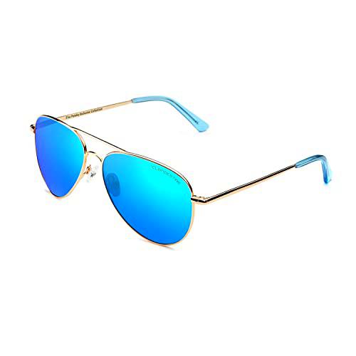 CLANDESTINE A10 Light Blue by Elsa Pataky - Gafas de Sol Nylon HD Hombre &amp; Mujer