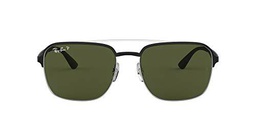 Ray-Ban 0Rb3570 Gafas de Sol, Silver Top Shiny Black