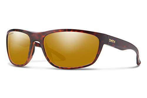 SMITH Redding Gafas, Tortuga Ámbar Oscuro Mate/Chromapop + Espejo de Bronce Polarizado