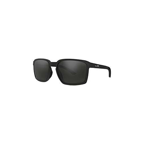 Wiley X Alfa Gafas De Sol, Negro Brillante, Un Tamaño Unisex