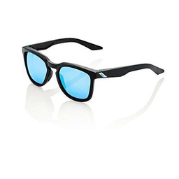 AFTON Gafas Sol 100% Hudson Matte Black/Hiper Blue Multilayer Mirror