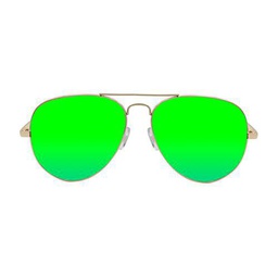 Ocean Eye Gafas de Sol, Dorado (Oro), 58 Unisex Adulto