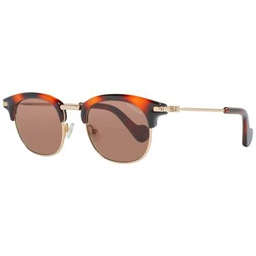 MONCLER ML0036 52J 49 Gafas de Sol, Marrón (Avana Scura/Roviex)