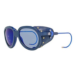 MONCLER ML0003 92X 55 Gafas de Sol, Azul (BLU), 55 Unisex Adulto