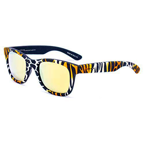 Italia Independent 0090-ZEF-001 Gafas de Sol, Naranja, 50 Unisex