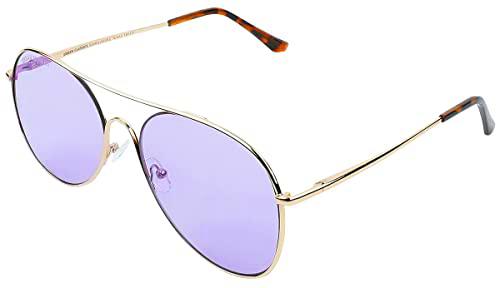 Urban Classics Gafas de Sol Texas, Gold/Lilac, Talla única Unisex Adulto