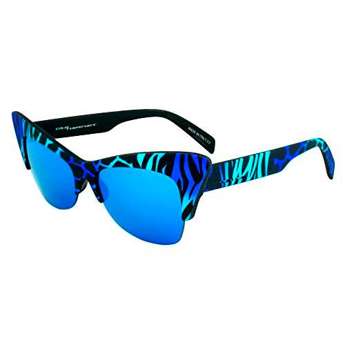 italia independent 0908-ZEF-022 Gafas de sol, Azul/Negro