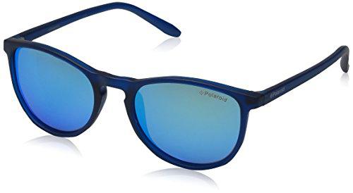 Polaroid PLD 8016/N JY UJO Gafas de Sol, Azul (Bluette Transparent/Greyblmirror Pz)