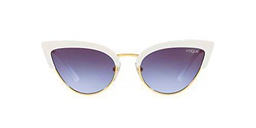 Vogue 0vo5212s W7454q 55 Gafas de Sol, White/Gold, Mujer