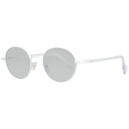 MONCLER ML0057 21C 49 Gafas de Sol, Blanco (Bianco/Fumo Specchiato)