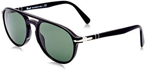 Persol 0PO3235S Gafas, Black/Green, 55 Unisex Adulto